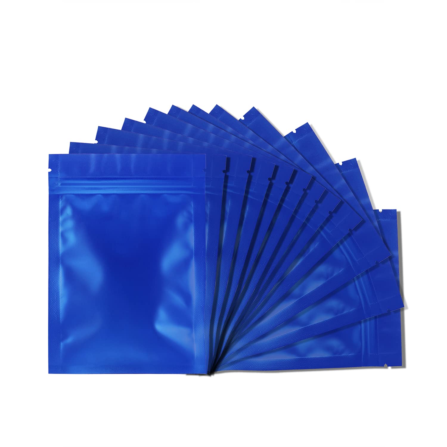 100 Pack 3.3 x 5.1 Inch Mylar Bags for Food Storage - Resealable Smell Proof Foil Pouch with Clear Window | Airtight Preservation for Coffee, Tea, Herbs, Spices & Dry Goods | Perfect for Home, Kitchen & Prepper Supplies