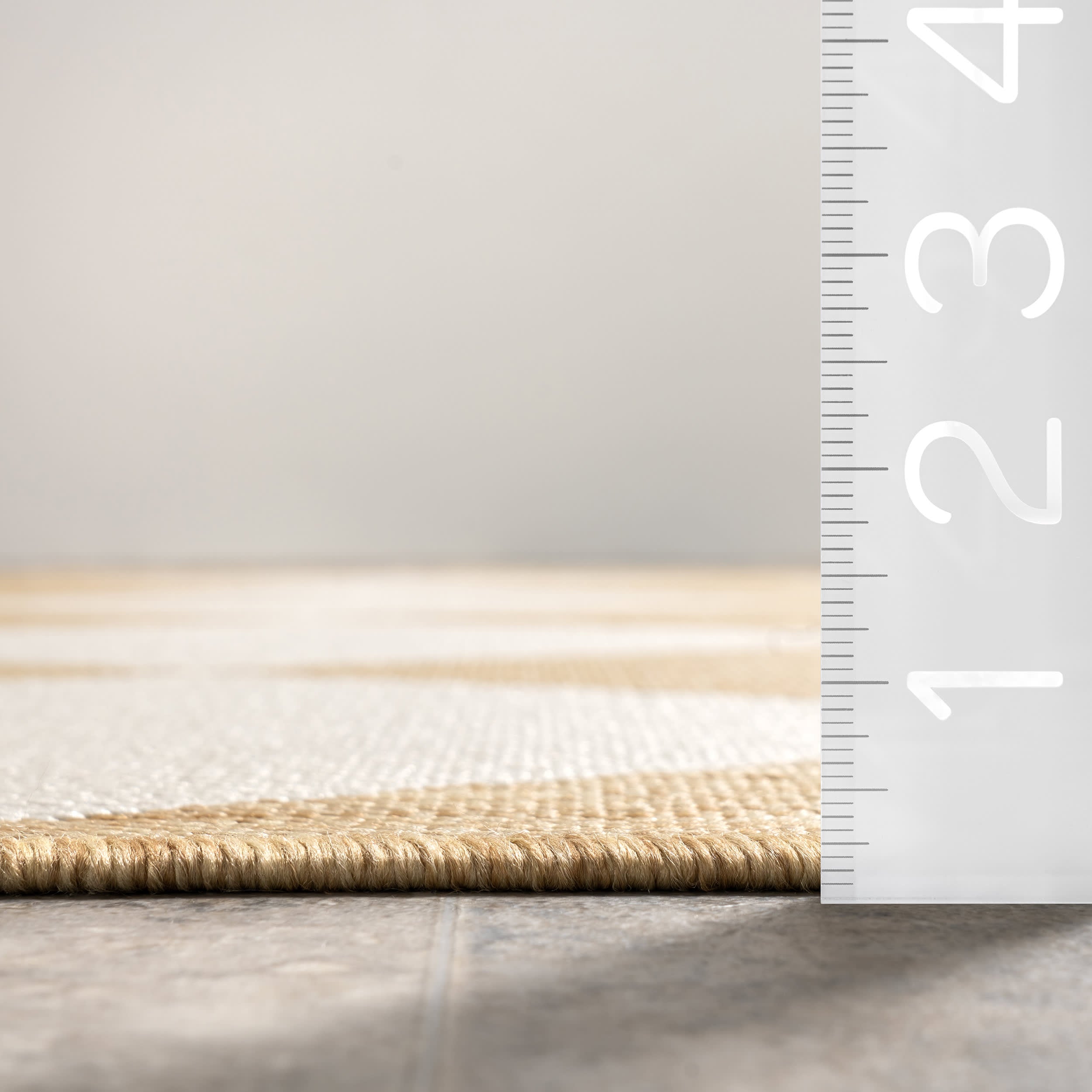 Adelaide Harlequin Indoor/Outdoor Area Rug - Tan Bohemian Style Non-Slip Floor Mat for Living Room, Bedroom, Patio & Deck Decor
