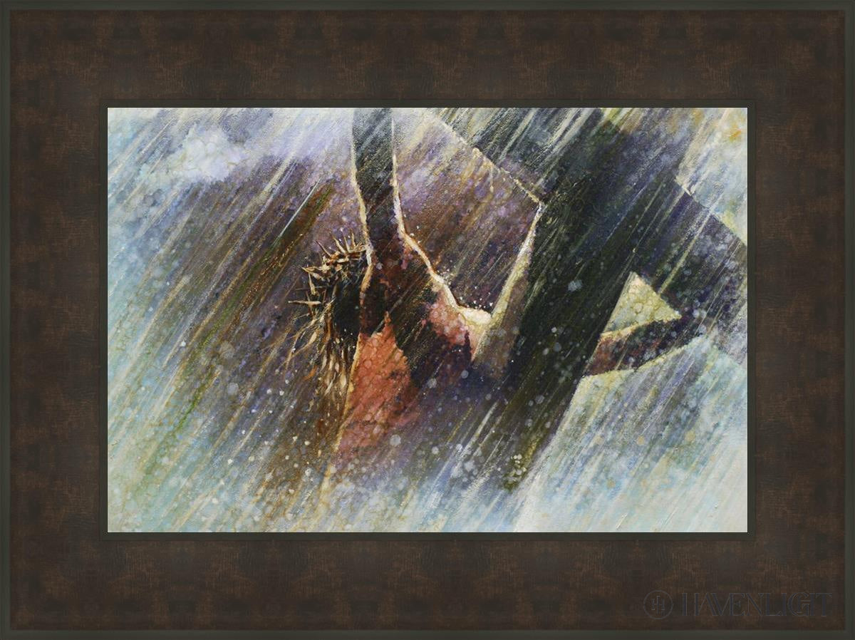 Yongsung Kim Crucifixion Painting - Religious Wall Art for Home & Church Decor - Perfect for Prayer Rooms, Christian Gifts, and Spiritual Spaces