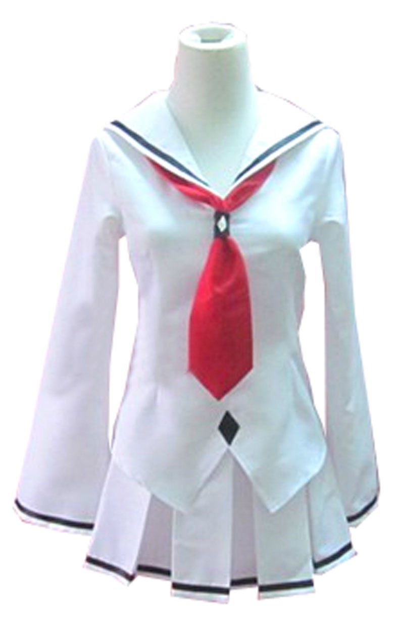 Anime Halloween Ouma Mana Red Coat & White Dress Uniform Cosplay Costume - Perfect for Halloween Parties, Anime Conventions & Cosplay Events
