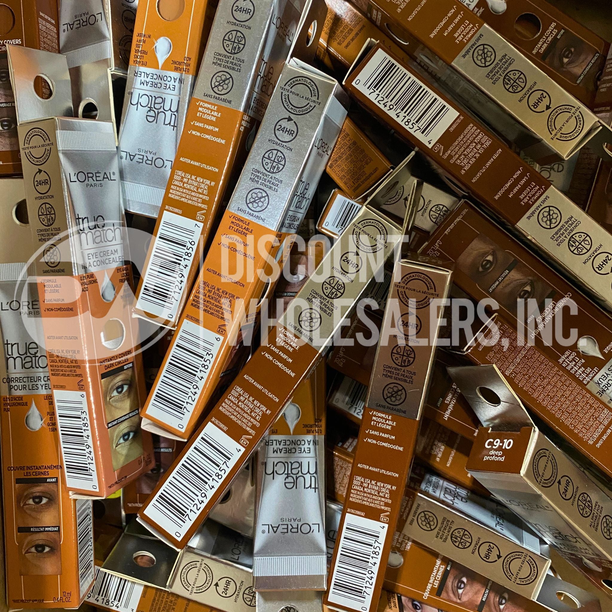 L'Oreal Paris True Match Eye Cream Concealer - 0.4 Fl Oz (50 Pcs Lot) - Multiple Shades for All Skin Tones - Perfect for Dark Circles & Blemishes - Professional Makeup for Daily Use & Special Occasions