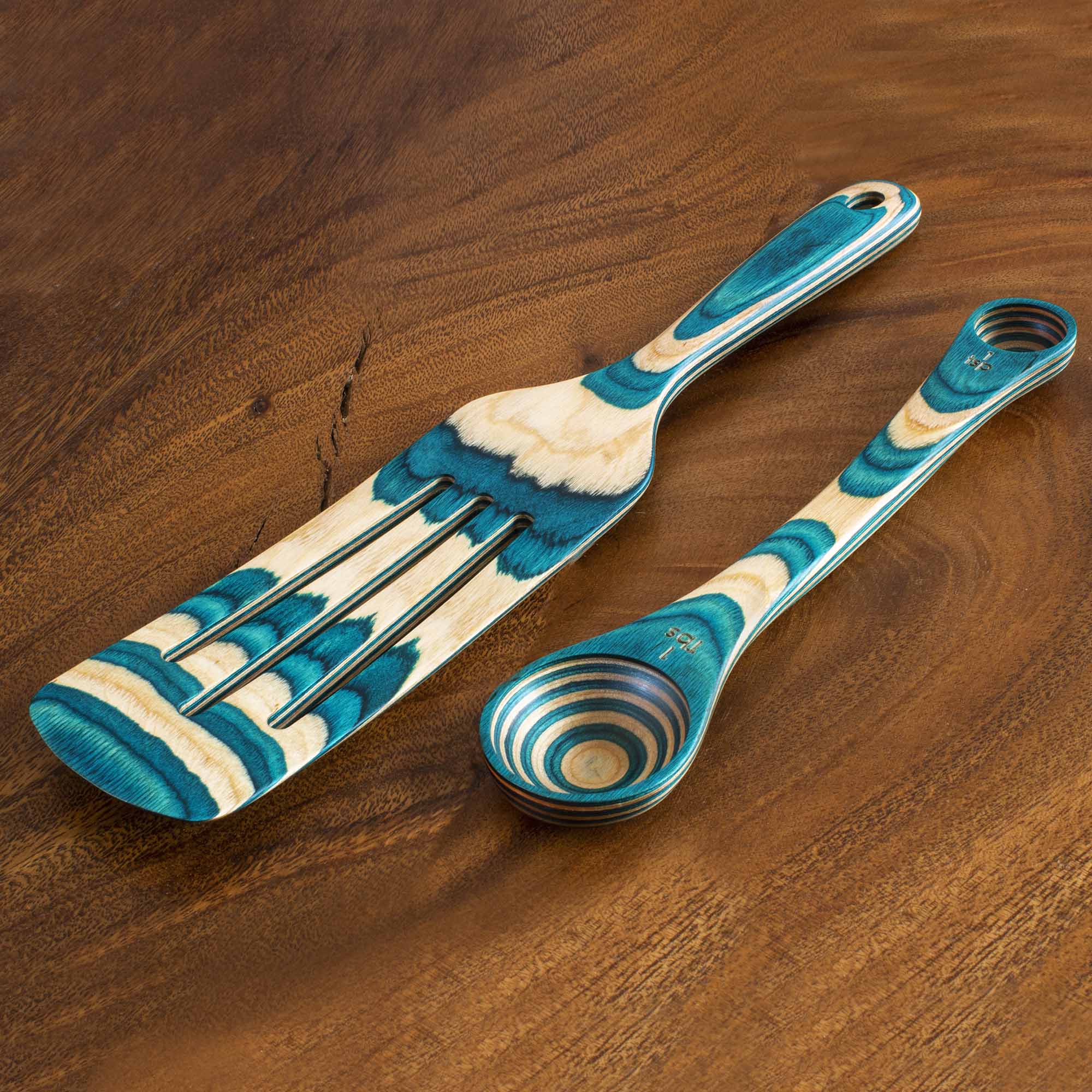 Baltique® Mykonos Collection 2-Piece Utensil Set - Premium Stainless Steel Kitchen Tools for Cooking & Serving - Perfect for Home Chefs & Dinner Parties