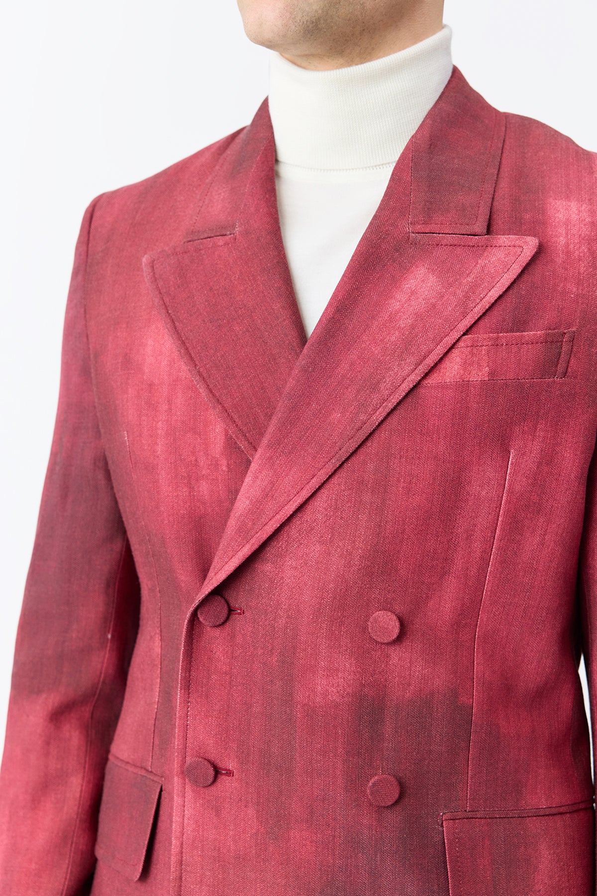 Nico Blazer in Bordeaux Virgin Wool - Premium Women's Wool Blazer for Office, Business & Formal Occasions
