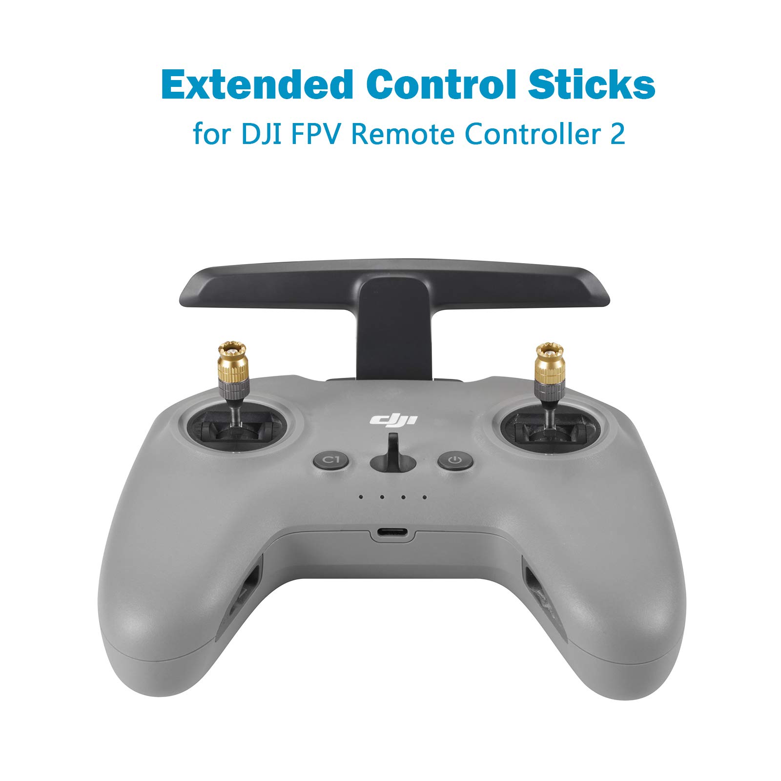 Anbee Upgrade CNC Aluminum Joystick Controller - Replacement Thumb Rocker for DJI FPV Drone | High-Precision Gaming & FPV Drone Control Accessory