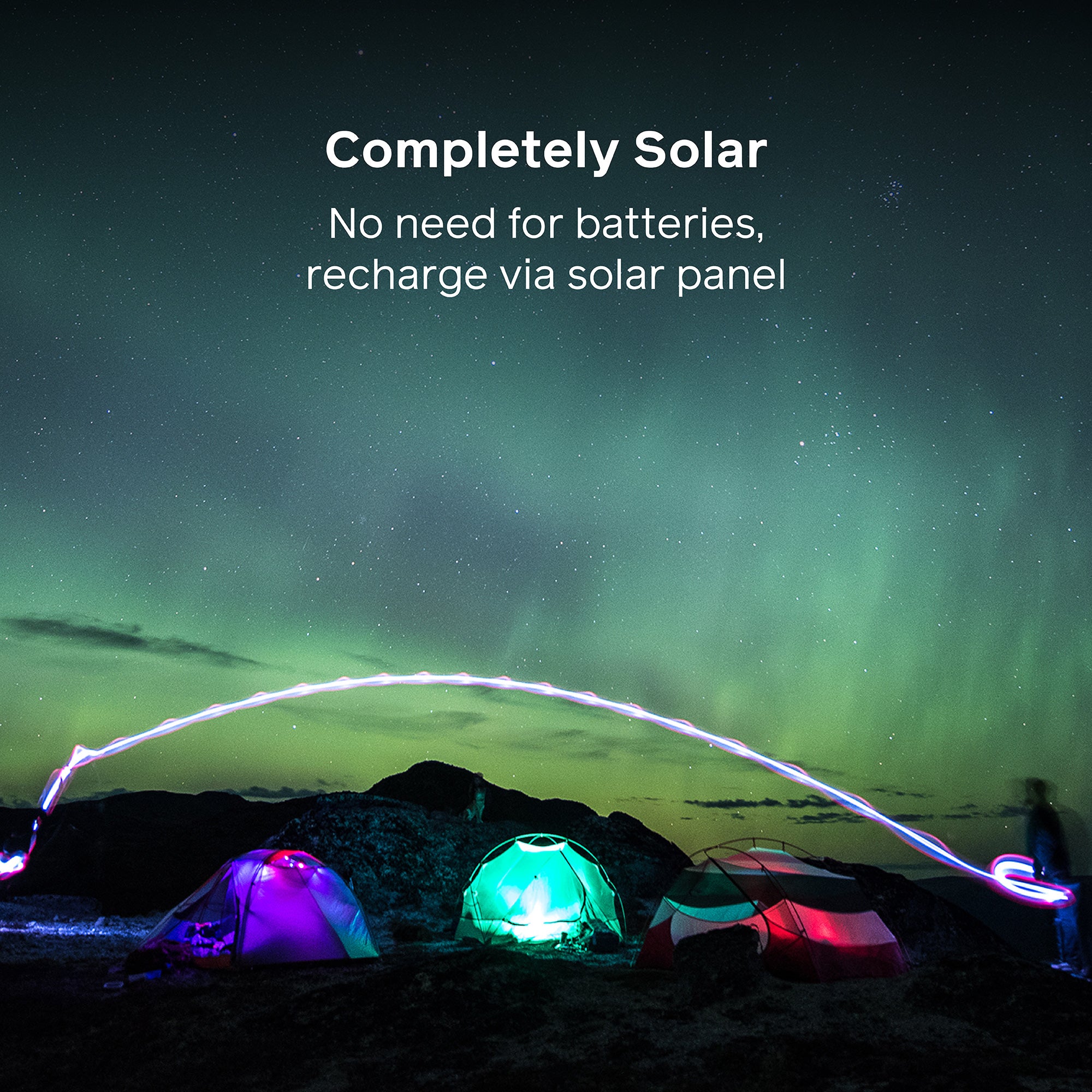 Luci Original Color Inflatable Solar Lantern - Portable, Waterproof & Rechargeable for Camping, Hiking, Emergency & Outdoor Adventures