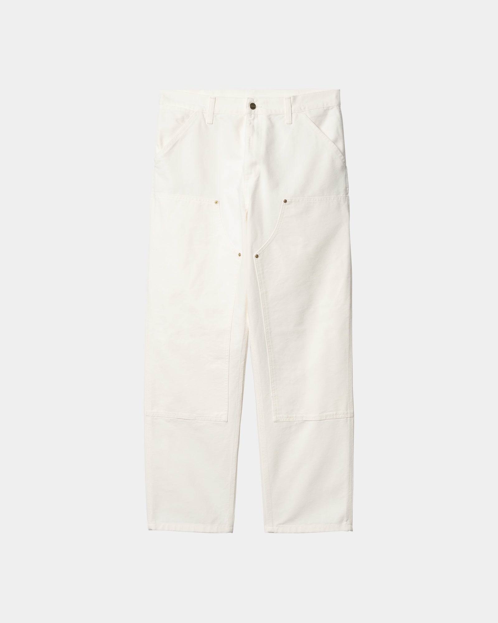 Double Knee Work Pants for Men - Waxed & Rinsed Denim - Durable Workwear for Construction, Carpentry & Outdoor Activities