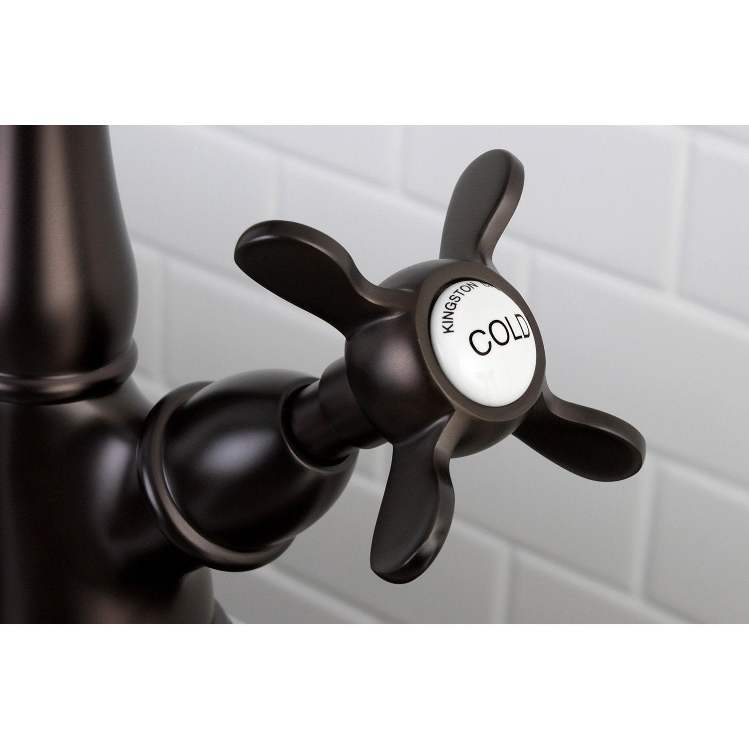 Essex Two Handle Kitchen Faucet with Brass Sprayer - 2 or 4 Hole Installation, Deck Plate Included - Perfect for Modern Farmhouse & Commercial Kitchens