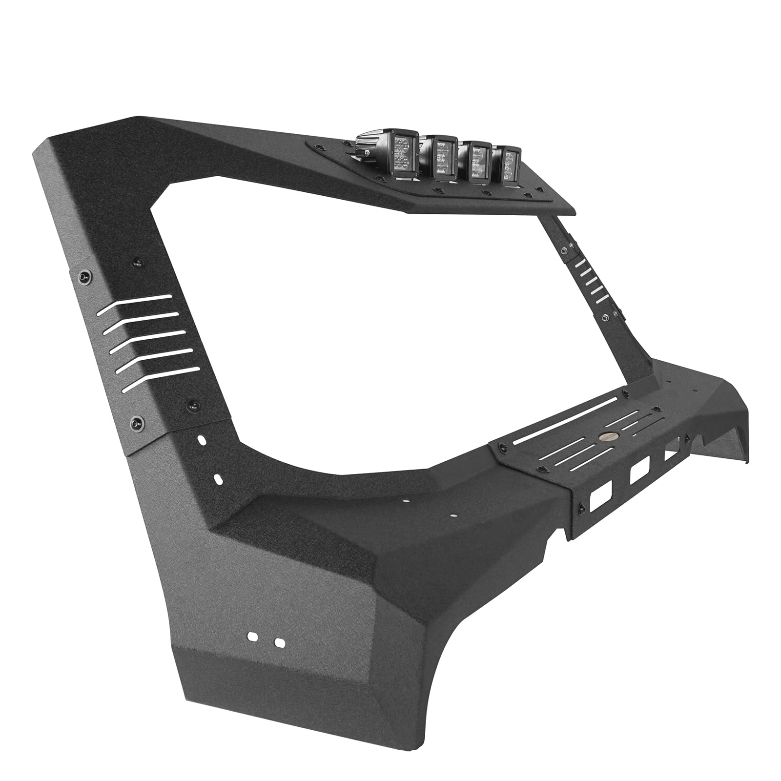 u-Box Jeep Wrangler JK & Unlimited (2007-2018) Windshield Frame Cover with 4X LED Lights - Sun Visor, Cowl Body Armor for Off-Road Protection & Style | Perfect for Jeep Adventures & Outdoor Camping