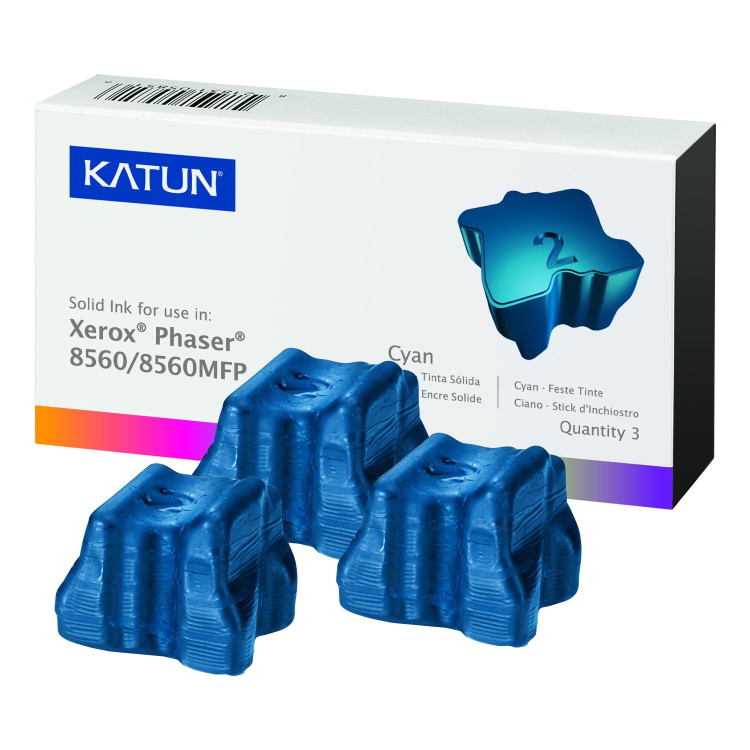 Katun 37991 Compatible Solid Ink Sticks for Xerox Phaser 8560 Printer - High-Quality Replacement Ink for Office Printing & Professional Documents