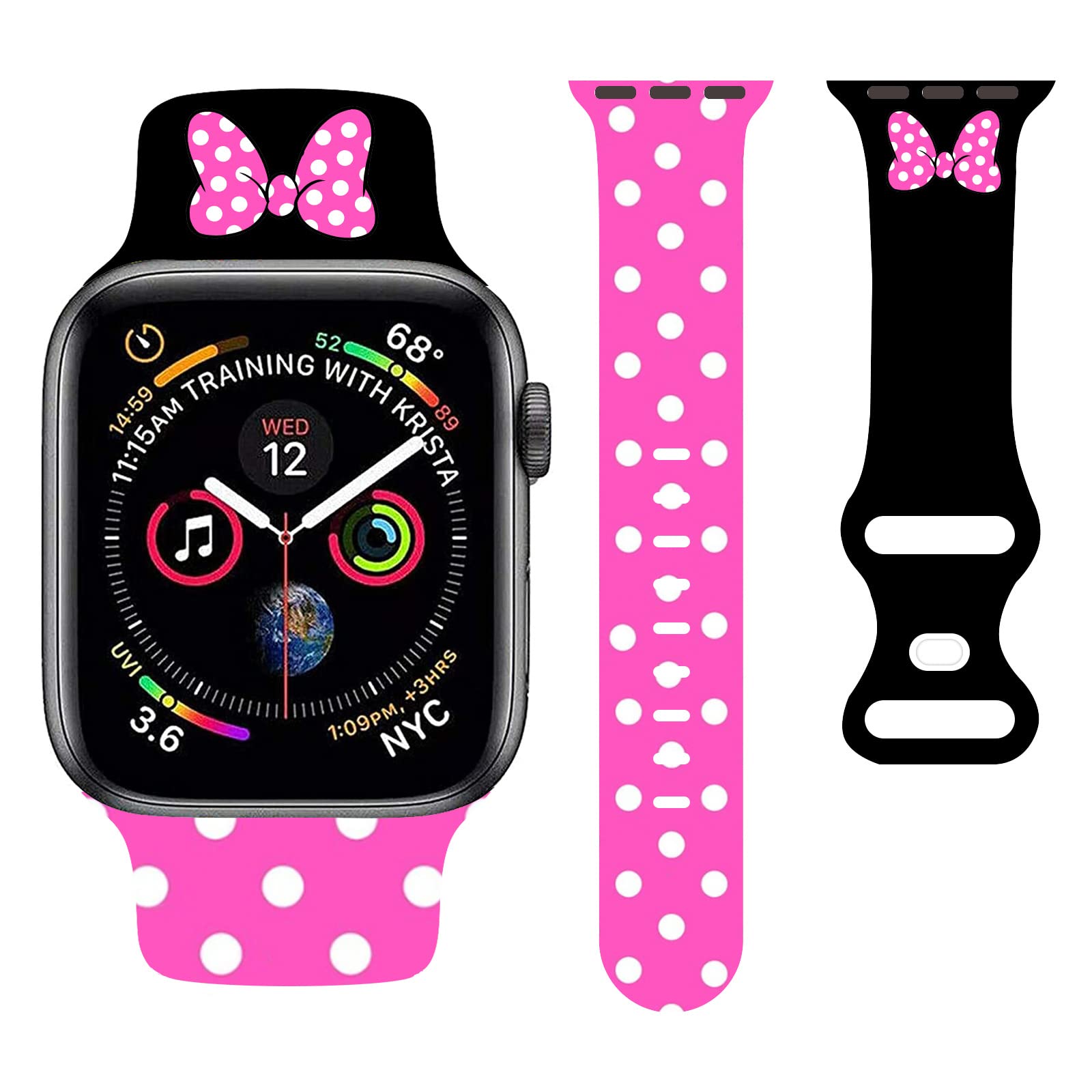 Spooky Halloween Horror Bands for Apple Watch - Soft Silicone Cartoon Watch Strap Compatible with iWatch Series 7/6/5/4/3/2/1/SE - Perfect for Men & Women - Great for Halloween Parties, Cosplay & Everyday Wear