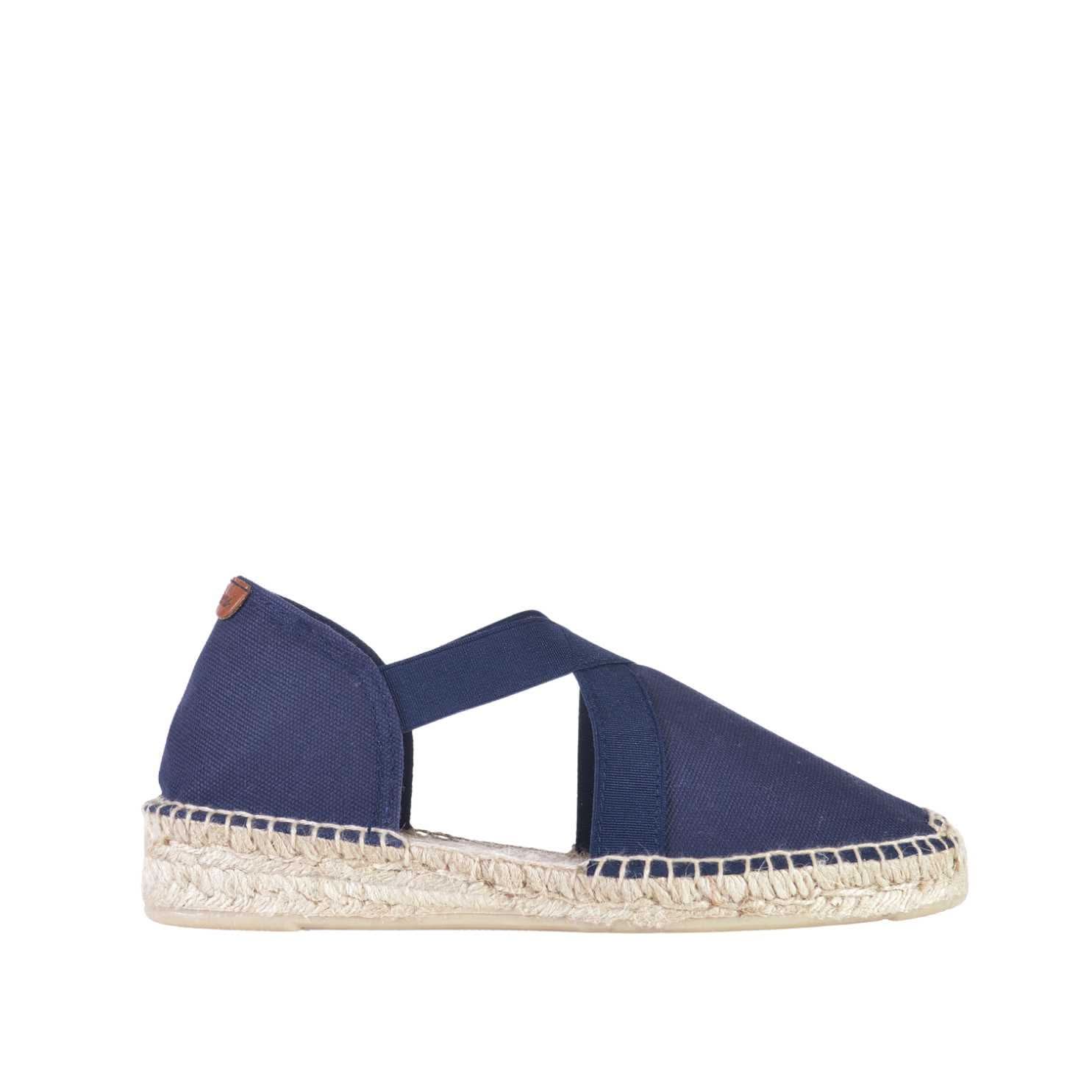 Women's Canvas Espadrille Shoes with Comfortable Jute Sole & Elastic Design - Perfect for Summer, Beach, and Casual Outings