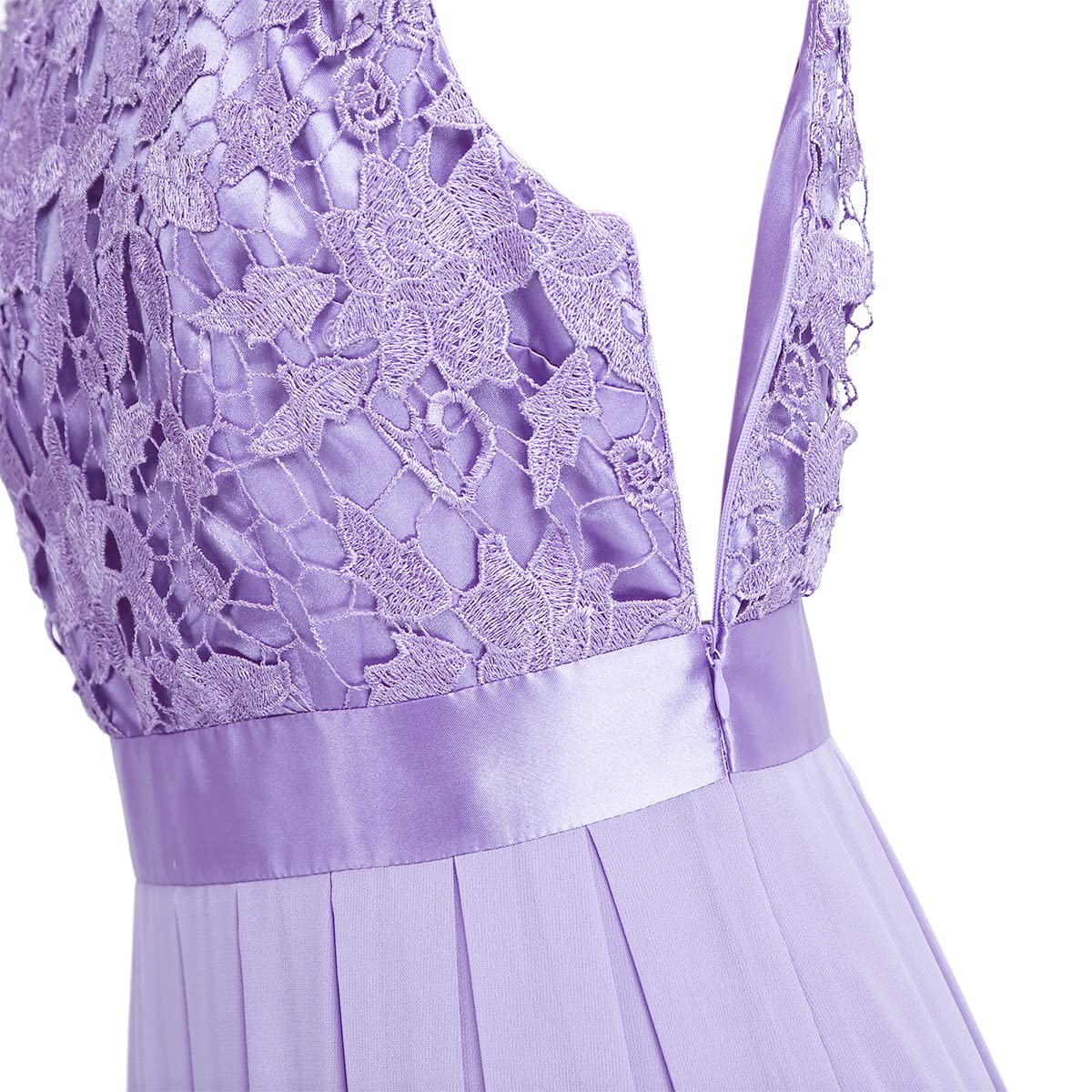 Elegant Floral Lace A-Line Long Maxi Dress for Women - Perfect for Bridesmaid, Evening Gown, Swing Party & Special Occasions