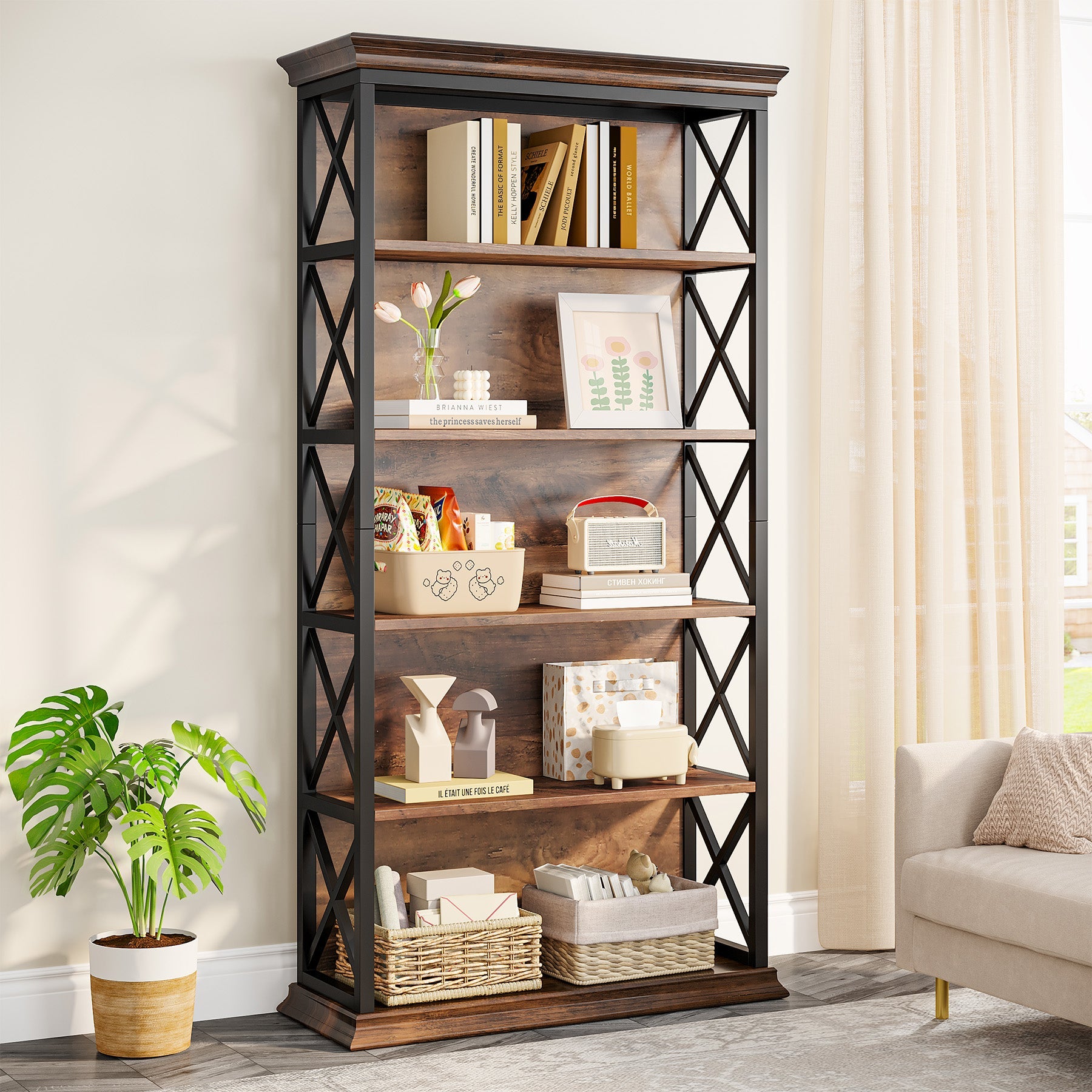 6 Tier Bookshelf - 70.87