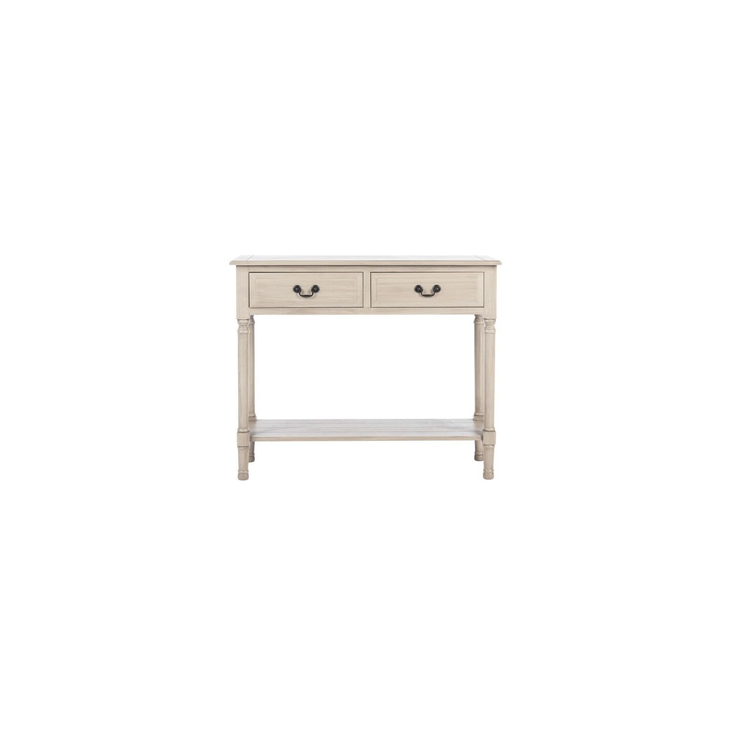 SAFAVIEH Home Collection Primrose Greige 2-Drawer Console Table - Modern Entryway Table with Storage for Living Room, Hallway & Foyer Decor