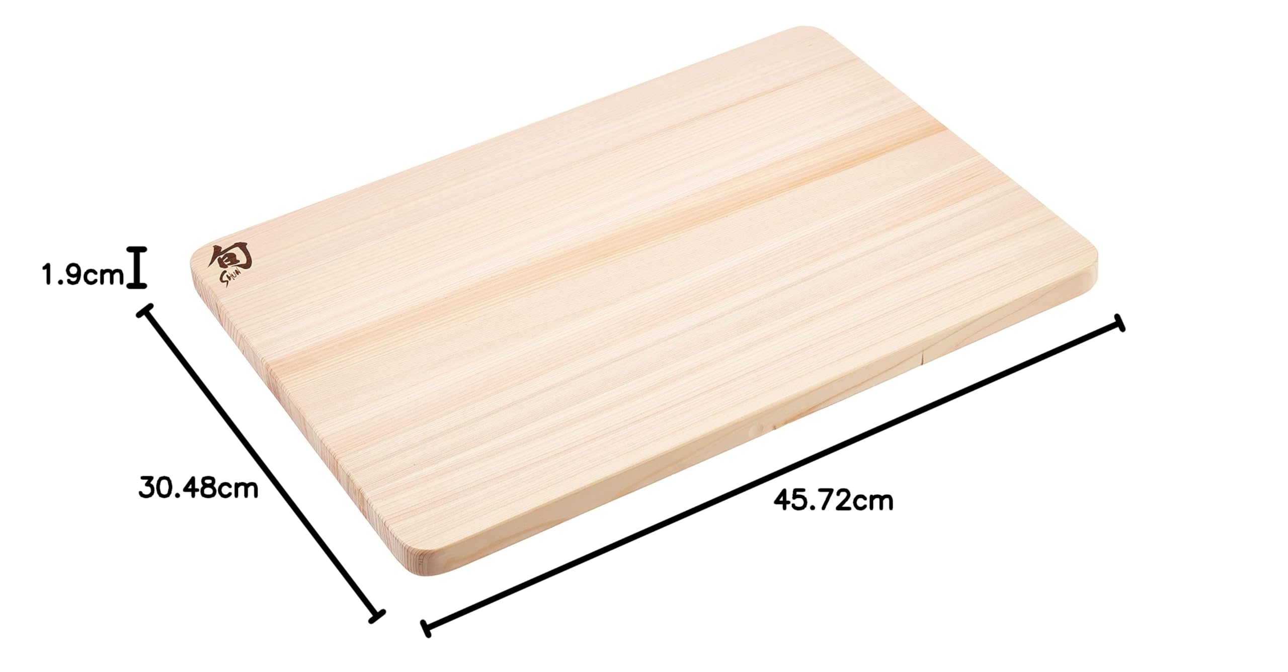 Shun Cutlery Large Hinoki Wood Cutting Board - 17.75