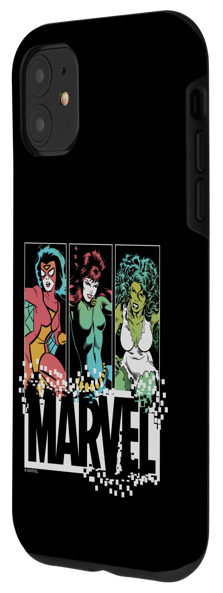 Marvel Spider-Woman Black Widow She-Hulk iPhone 11 Case - Durable Protective Cover for iPhone 11 - Perfect for Marvel Fans, Superhero Lovers & Comic Book Enthusiasts