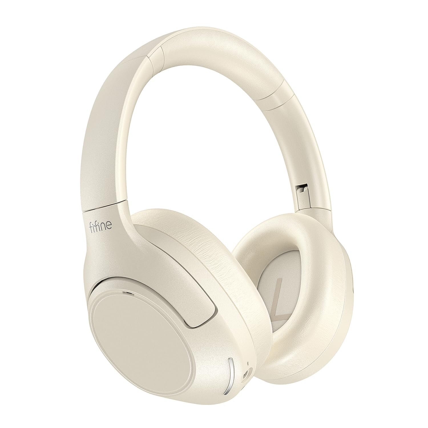 FIFINE Bluetooth Wireless Over-Ear Headphones with 65H Battery Life, Touch Control & Noise Cancellation - Comfortable Soft Earpads for Music, Phone Calls, Home Office & Travel - X3 White