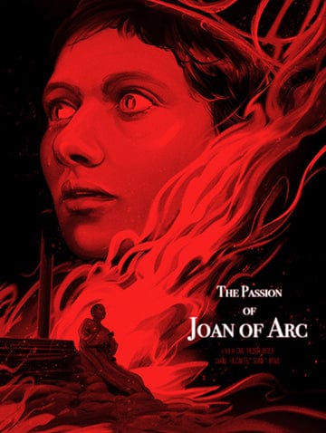 Black Dragon Press x Mondo #24: The Passion of Joan of Arc (US Variant) Poster - Vintage Movie Art Print for Home Theater Decor, Office Wall Art & Film Collector's Display