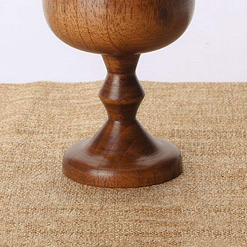 Handcrafted Wooden Cup - Natural Brown Drinking Cup for Coffee, Tea & Milk - Eco-Friendly Wooden Mug (7.5x13cm) - Perfect for Camping, Picnics & Rustic Home Decor