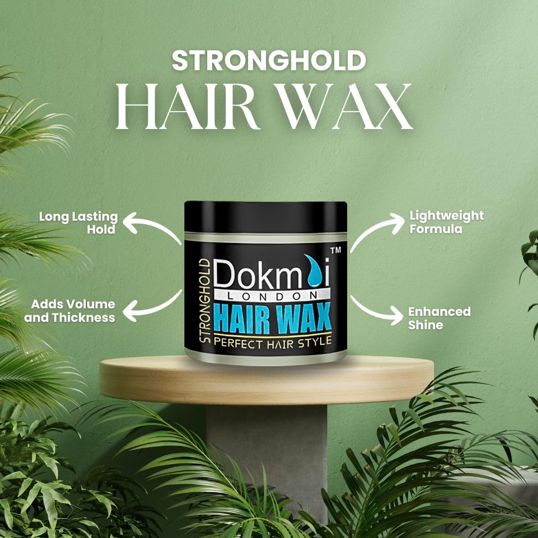 Dokmai LONDON Strong Hold Hair Styling Gel - Long Lasting Volume & Thickness for All Hair Types (100g) | Perfect for Daily Styling, Special Occasions & Professional Salon Looks
