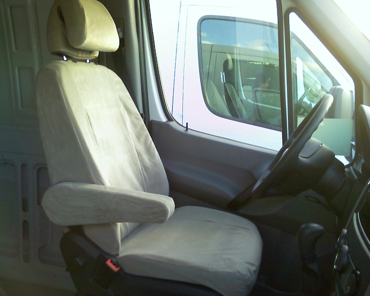 Durafit Gray Endura Seat Covers for 2007-2009 Dodge Sprinter Commercial Van | Exact Fit Custom Seat Protectors | Perfect for Delivery Drivers & Work Vans