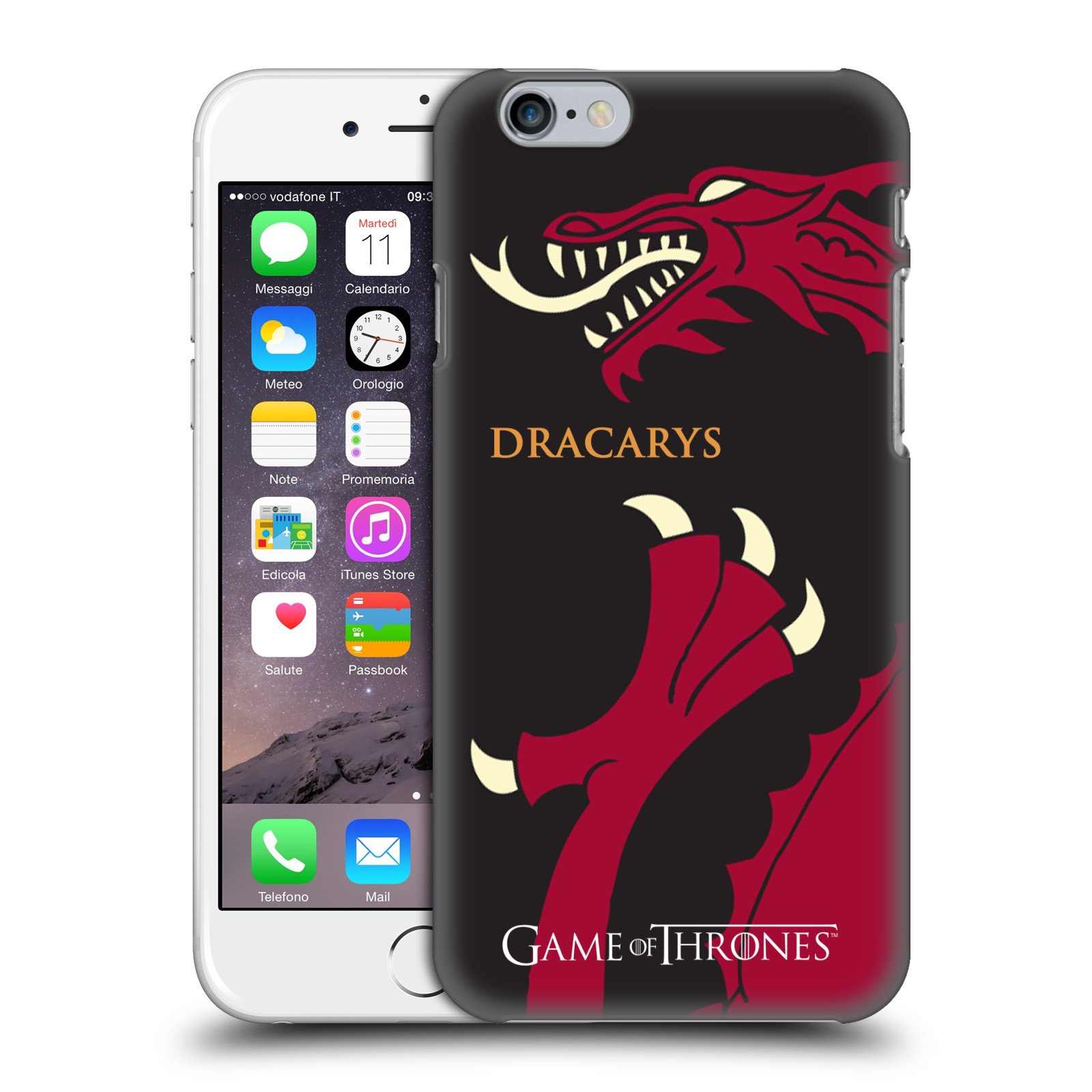 Officially Licensed HBO Game of Thrones Dragon Dracarys Hard Back Phone Case for Apple iPhone 6/6s - Premium Protection with Unique Graphics - Perfect for GoT Fans, Daily Use & Gift Giving