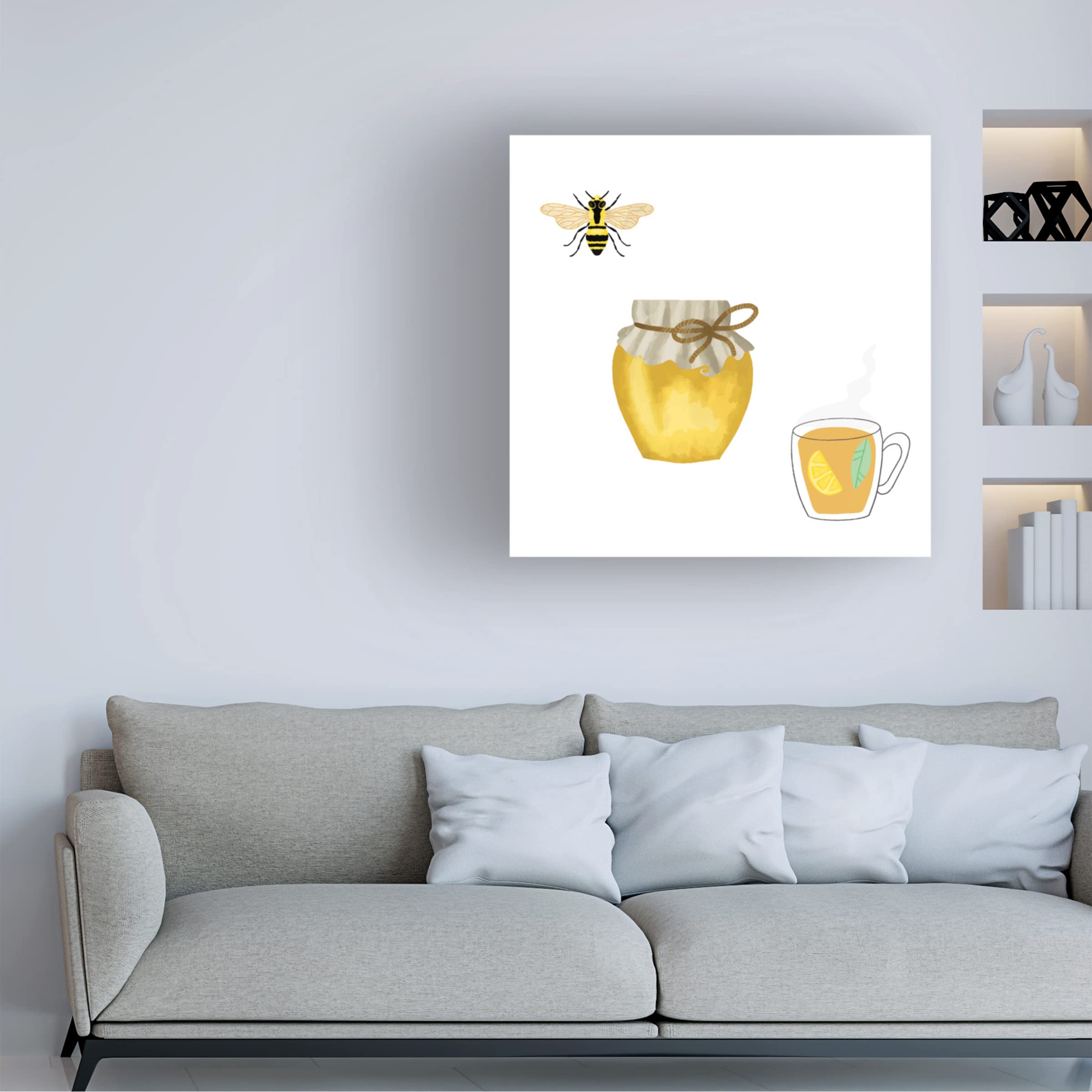Trademark Fine Art 'Flower Petals 13' Canvas Wall Art by Fiorella - Modern Floral Home Decor for Living Room, Bedroom & Office