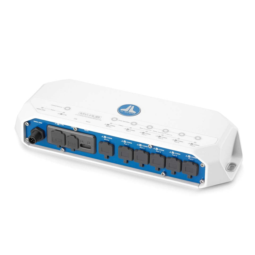 JL Audio MVi HUB - Jlid COMM & Network Bridge Hub for MVi Amplifiers | Marine & Car Audio System Integration | Perfect for Boats, RVs & Custom Vehicles