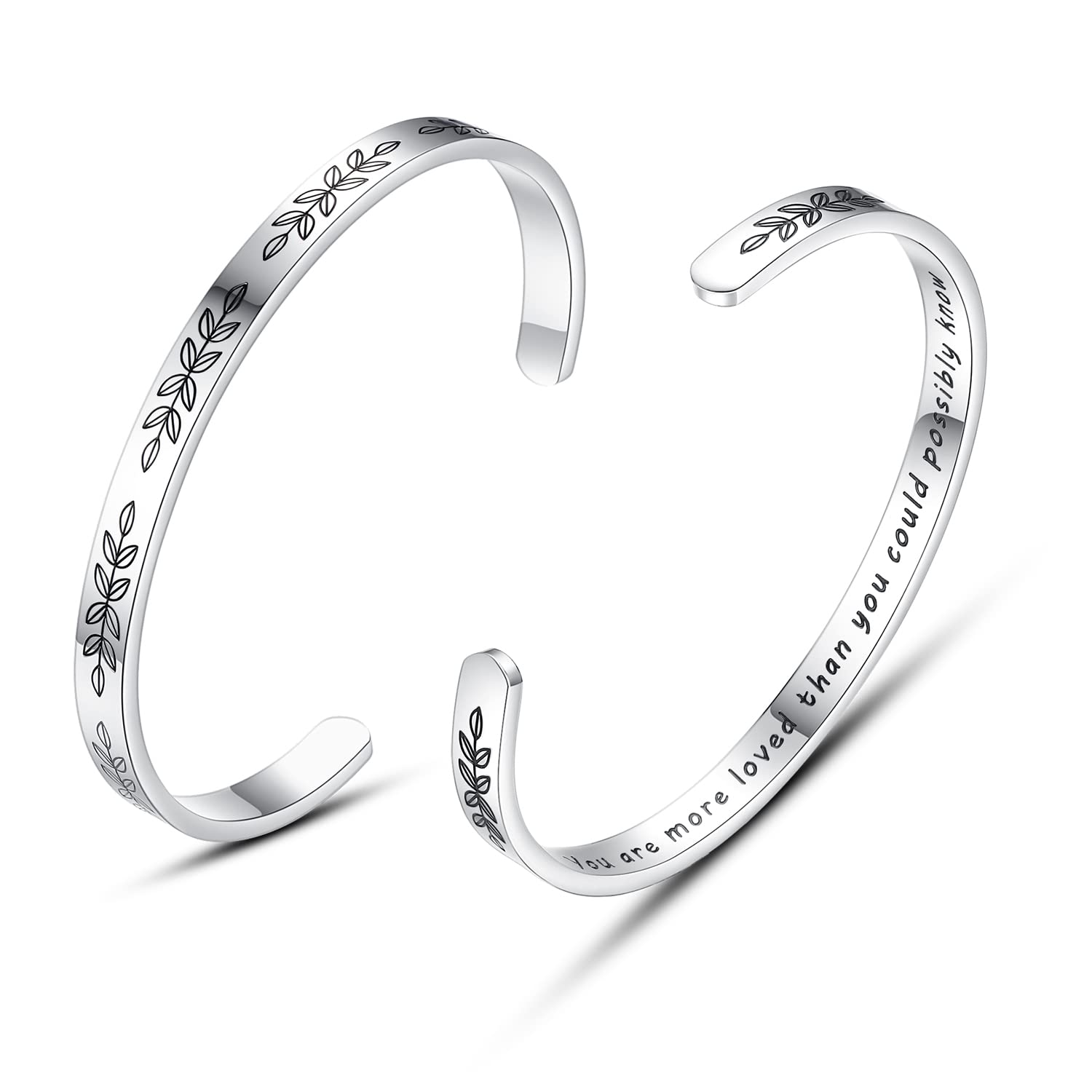 Personalized Cuff Bracelets for Women & Teen Girls - Best Friend, Sister, Mom, Daughter, Granddaughter, Cousin - Custom Birthday, Mother's Day, Christmas, Easter Jewelry Gifts - Perfect for Parties, Weddings & Everyday Wear