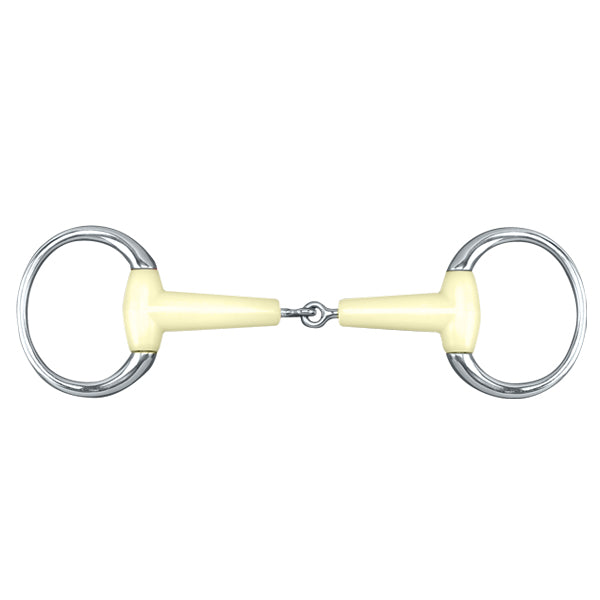 Happy Mouth Round Ring Jointed Eggbutt Snaffle Bit for Horses - Perfect for Dressage, Training & Gentle Control