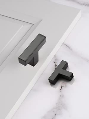 Probrico 100 Pack Black Stainless Steel Cabinet Knobs - 2