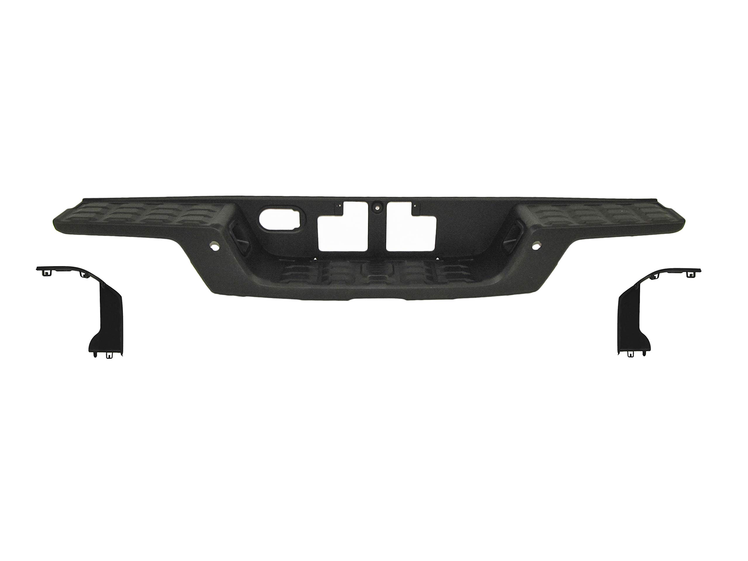Autosdepo 3-Piece Rear Bumper Step Pad Corner Cover Set for Toyota Tacoma 2016-2023 - Compatible with Sensor Holes (TO1182116, TO1183116, TO1191109) - Durable Protection for Off-Road & Daily Driving