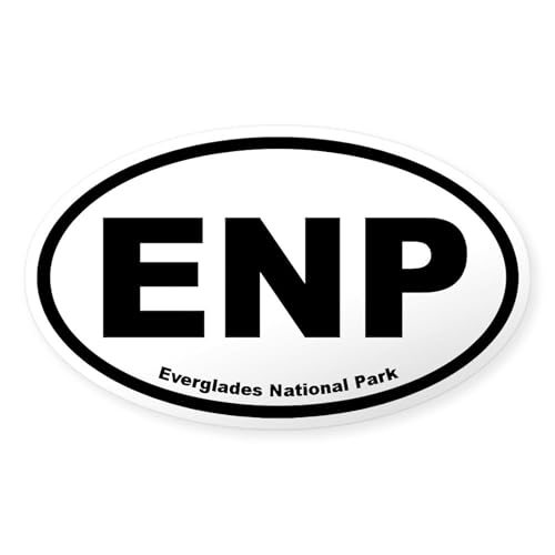 Clear - Everglades National Park Oval Sticker