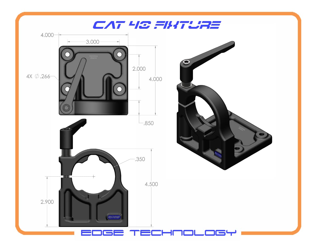 Edge Technology CAT 40 Tool Holder Tightening Fixture - Precision CNC Lathe Accessory for Milling Machines & Industrial Applications