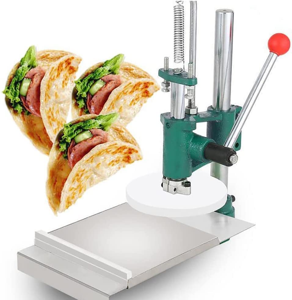 Stainless Steel Manual Pizza Dough Press & Pasta Maker - Multi-Function Dough Sheeter with Labor-Saving Handle (16cm) - Perfect for Homemade Pizza, Pasta, Dumplings & Baking