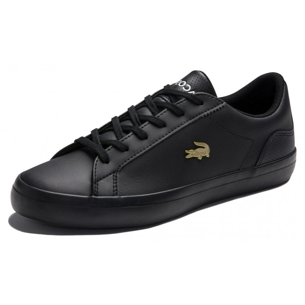 Lacoste Lerond 0120 Black Gold Sneakers - Men's Casual Shoes for Walking, Running & Everyday Wear | Stylish & Comfortable Footwear for Work, Travel & Outdoor Activities
