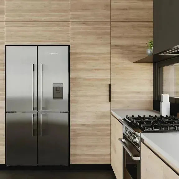 Fisher & Paykel 538L Quad Door Refrigerator - Stainless Steel French Door Fridge with Spacious Interior, Energy Efficient, Perfect for Large Families & Entertaining