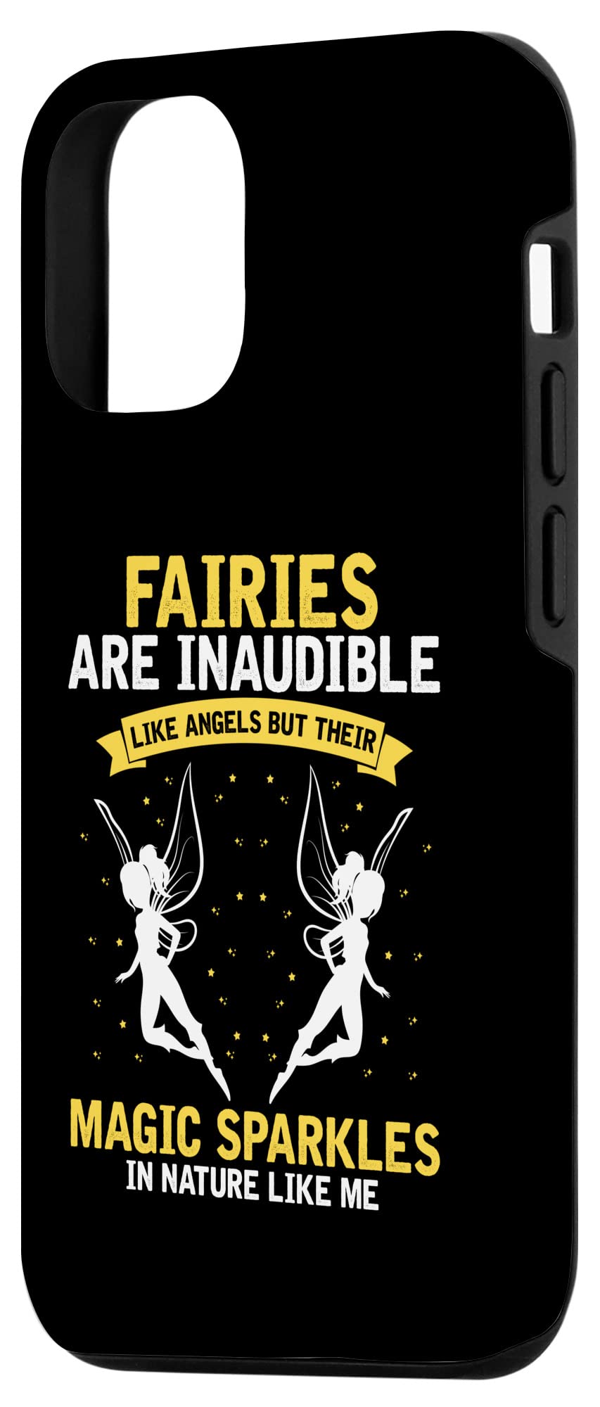 Fairy Angels Magic Sparkles iPhone 12/12 Pro Case - Magical Love Quote Design - Perfect for Daily Use, Gift Giving & Fairy Theme Enthusiasts
