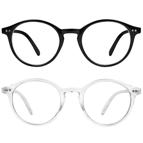 2 Pack: Clear Transparent and Black