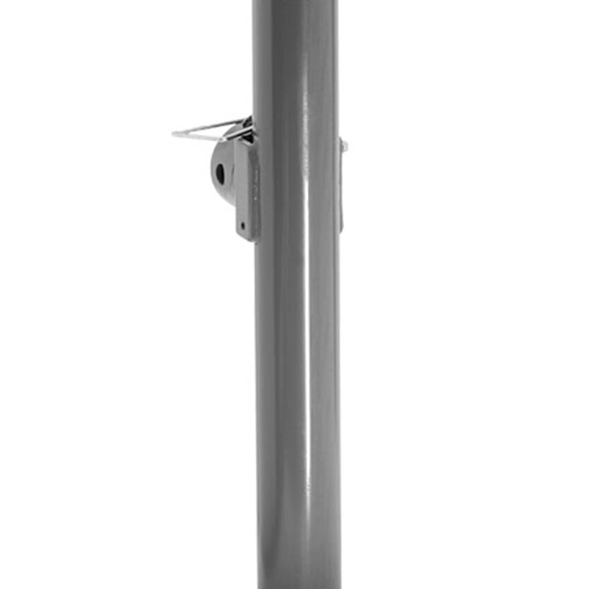 Bulldog Swivel Jack - 15-Inch Travel, Weld-On Tubular Mount, 5000 lb Lift Capacity with Foot Plate | Heavy Duty Trailer & RV Leveling Jack for Camping & Towing