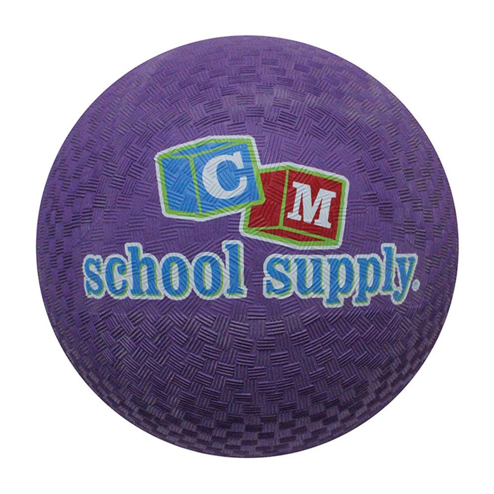 8.5 Inch Purple Playground Ball for Kids - Durable Rubber Bounce Ball for Outdoor Games, Gym Class, and School Recess Activities