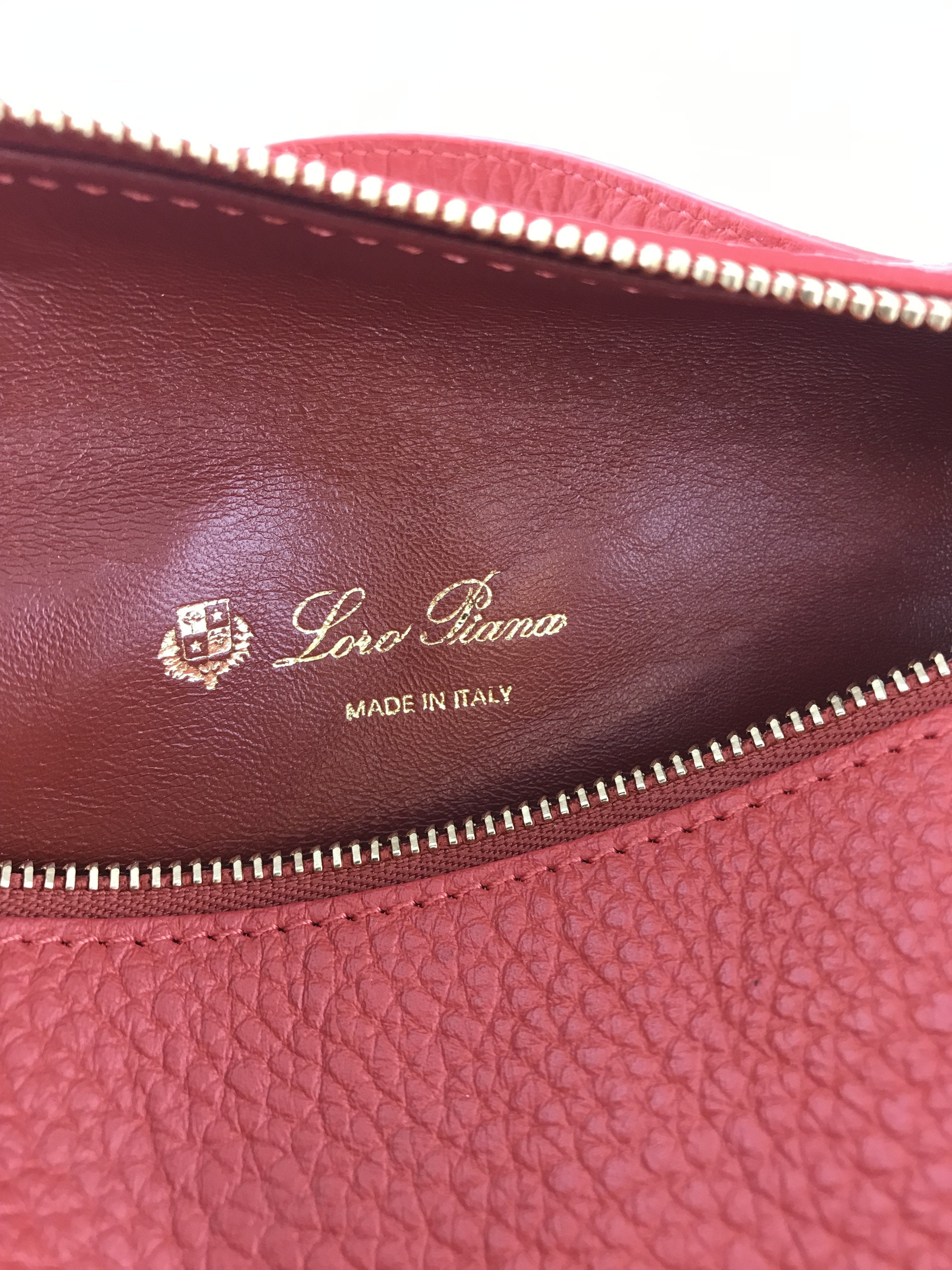 Loro Piana Mini Handle Bag Pouch L19 - Luxury Leather Crossbody Purse for Women | Perfect for Everyday Use, Travel & Special Occasions