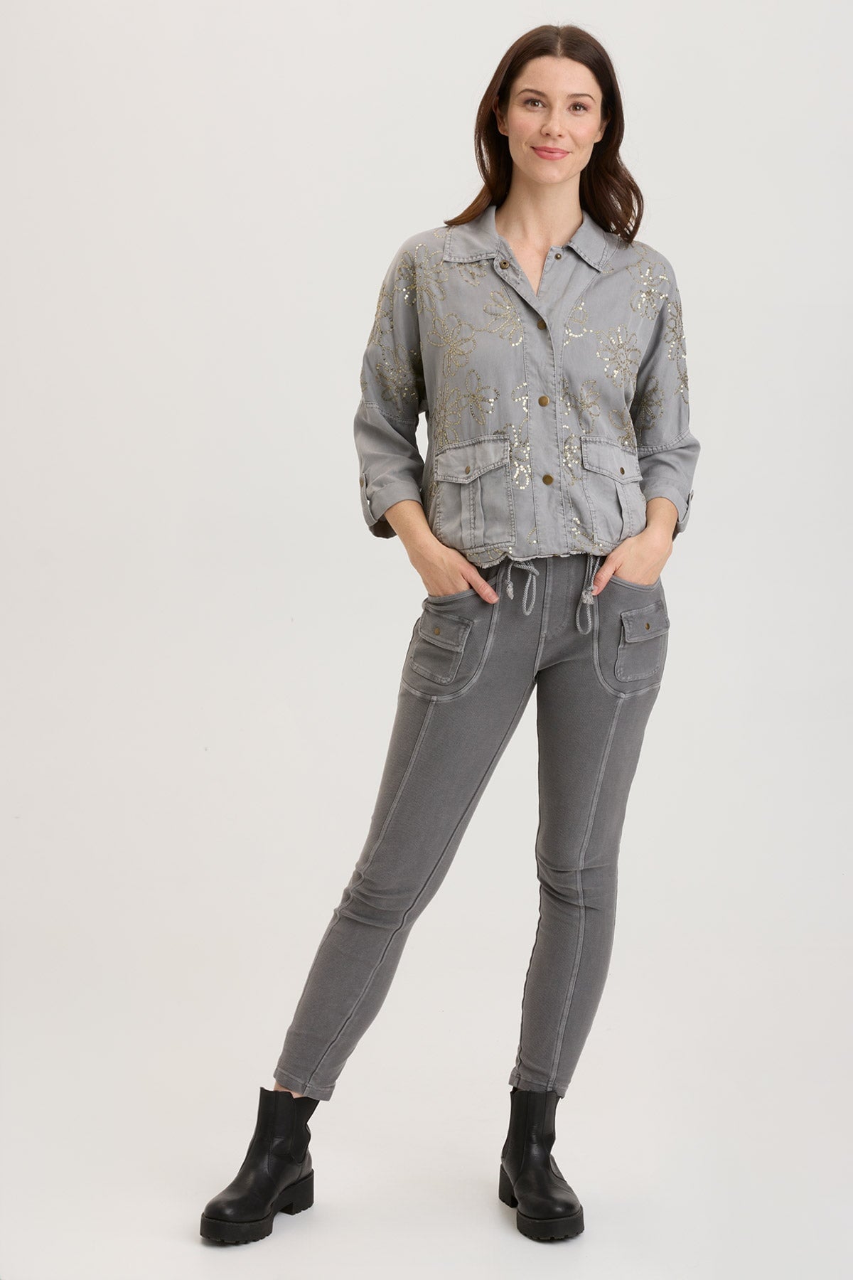 Ilyse Jacket Smokehouse Pigment - Stylish Women's Denim Jacket for Casual Outfits | Perfect for Fall Layering, Outdoor Adventures & Streetwear Fashion