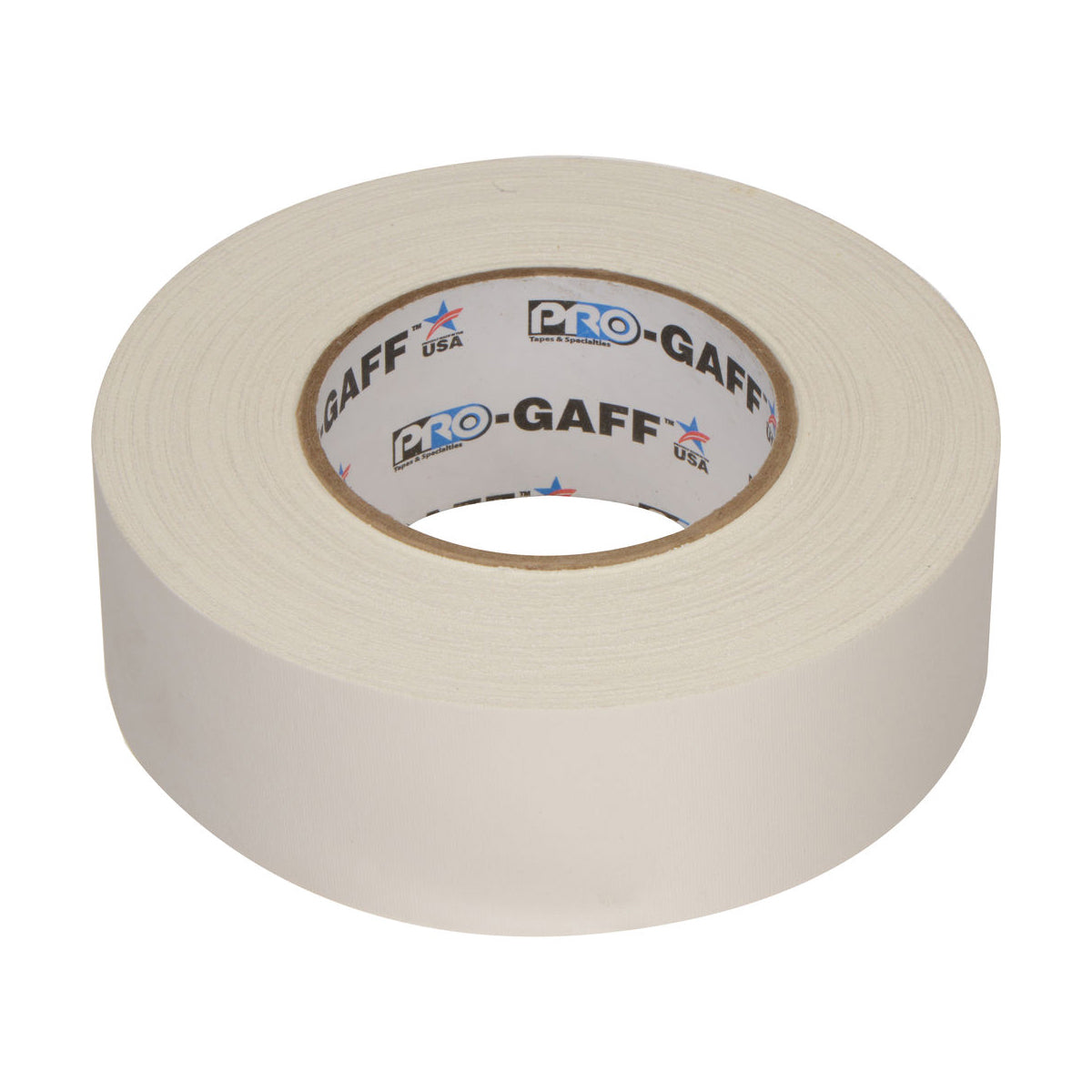 DLC Pro Gaffer Tape White 2 Inch x 55 Yards - Heavy Duty Cloth Tape for Stage, Film, Photography & Event Setup - Secure Cable Management & Equipment Mounting