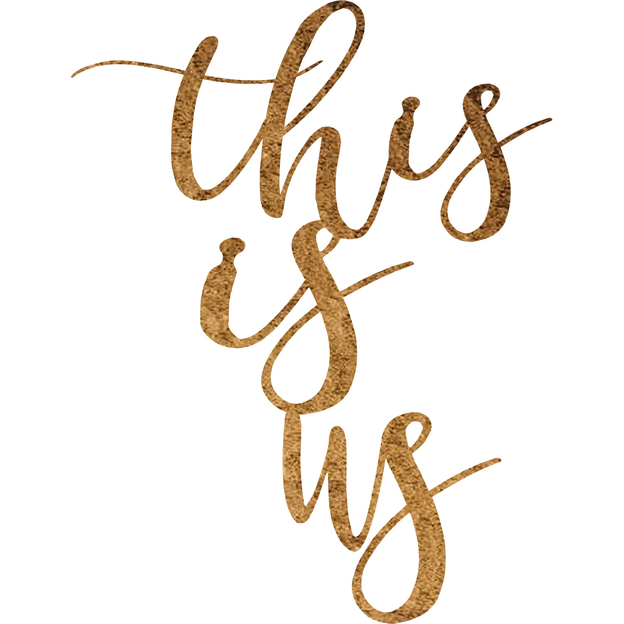 Badger Steel USA - Handcrafted Hammered Copper Metal Wall Art - 'This is Us' Family Sign - 20.1