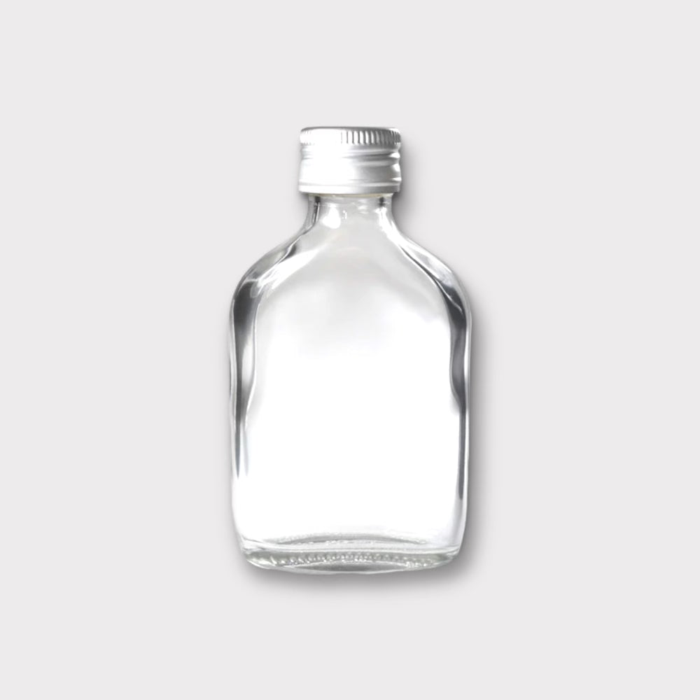 Clear Glass Empty Bottle - 12oz Refillable Glass Bottles with Lids for DIY Crafts, Essential Oils, Homemade Beauty Products - Perfect for Storage, Gifts & Decor