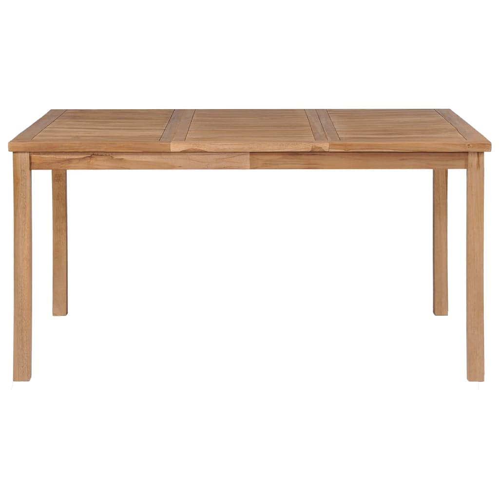 Premium Solid Teak Wood Outdoor Dining Table - Weatherproof Patio Furniture Set for Garden, Backyard & Poolside - Smooth Sanded Finish & Easy Assembly - Perfect for Al Fresco Dining & Entertaining