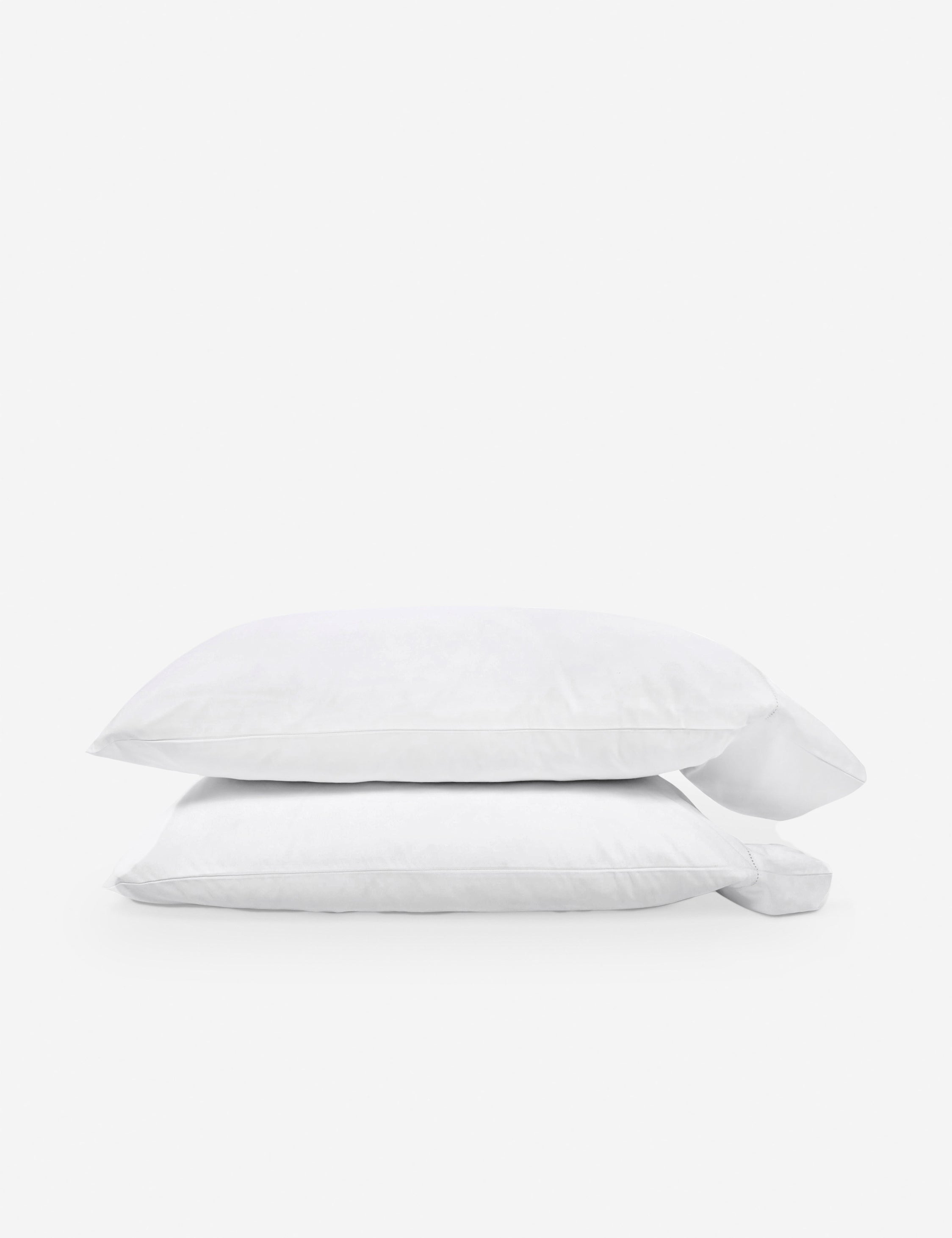 Premium Classico Hemstitch Pillowcase Set of 2 - Luxury 100% Cotton Bedding by Pom Pom at Home - Perfect for Master Bedroom, Guest Room & Hotel Decor