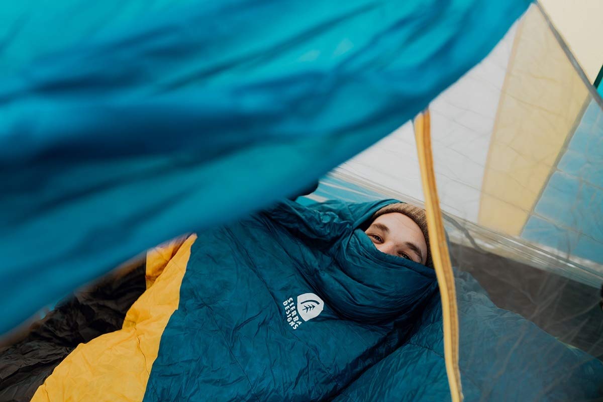 Sierra Designs Nitro Quilt 20 & 35 Degree Ultralight Sleeping Bag - 800 Fill DriDown Water-Resistant Backpacking Gear for Camping, Hiking & Outdoor Adventures - Men & Women