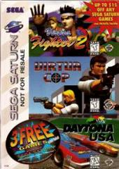 Virtua Cop, Virtua Fighter 2 & Daytona USA - 3 Classic Sega Saturn Games Bundle (CIB Complete in Box) | Retro Gaming Collection for Sega Saturn Fans